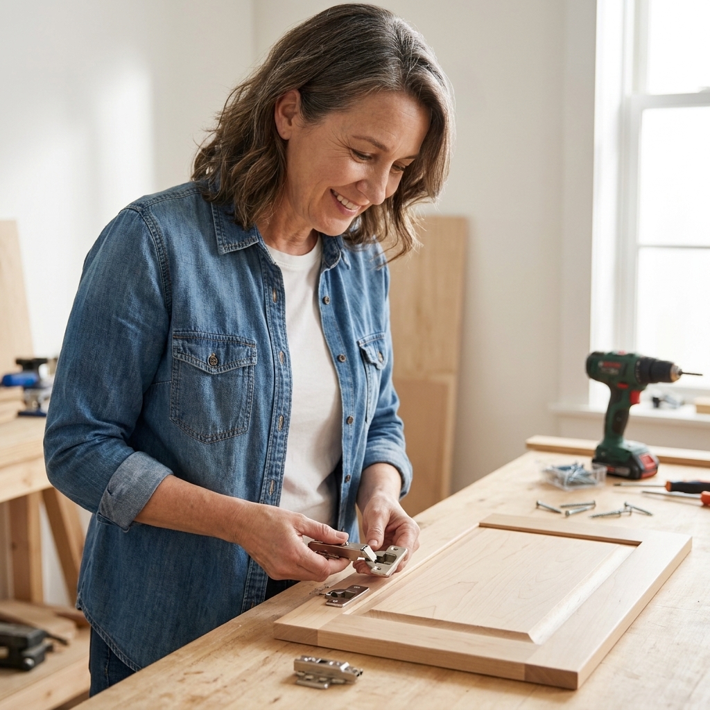 Convert Exposed Cabinet Hinges to Hidden European Hinges