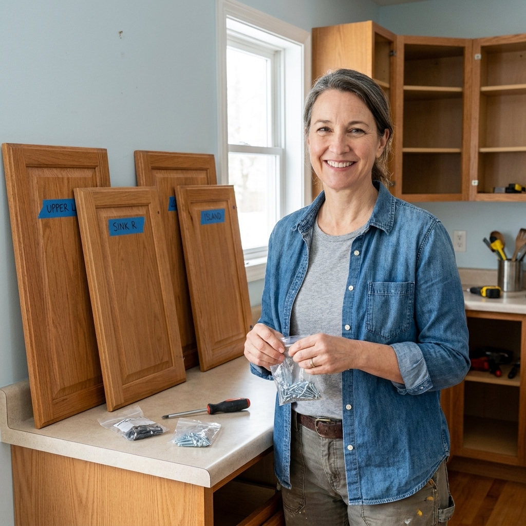 How to Label Cabinet Doors and Hardware
